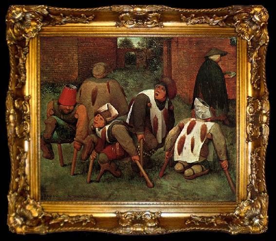 framed  Pieter Bruegel the Elder The Cripples, ta009-2
